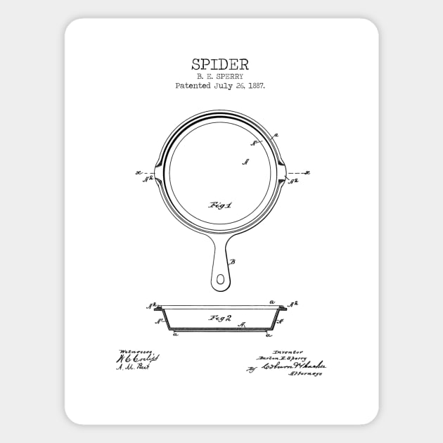 SPIDER patent print Magnet by Dennson Creative